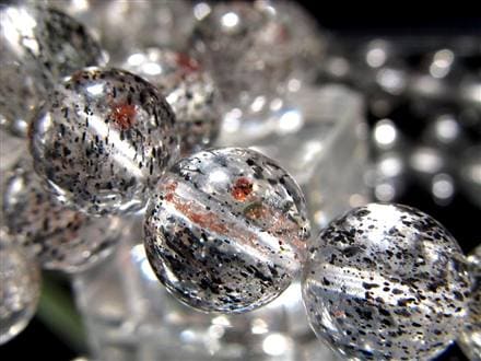 黒雲母 ガーネットインクォーツ バイオタイトインクォーツ ガーネット ブレスレット