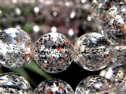 黒雲母 ガーネットインクォーツ バイオタイトインクォーツ ガーネット ブレスレット