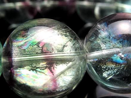 虹入りフローライト 蛍石 ブレスレット アメリカ産 天才の石