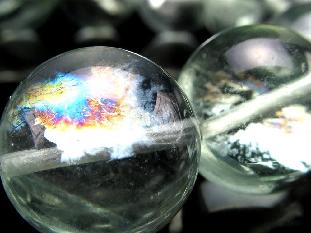 虹入りフローライト 蛍石 ブレスレット アメリカ産 天才の石