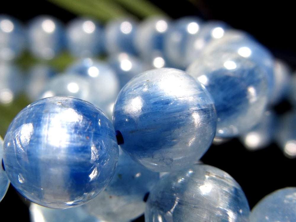 カイヤナイト 藍晶石 ブレスレット ブルー 青色