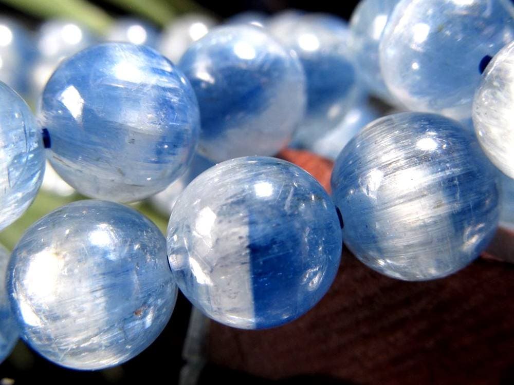 カイヤナイト 藍晶石 ブレスレット ブルー 青色