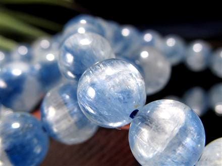 カイヤナイト 藍晶石 ブレスレット ブルー 青色