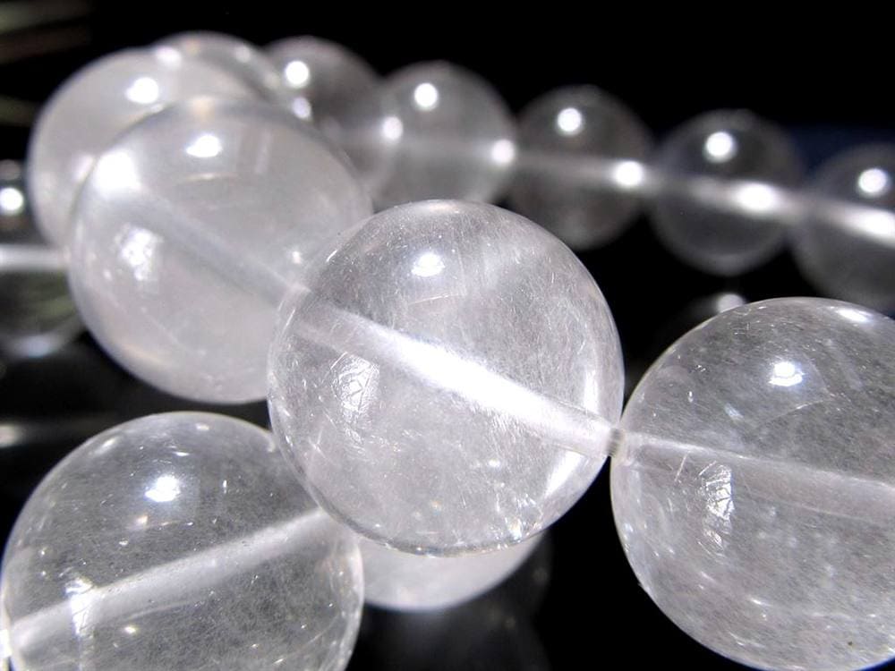 サゲニティッククォーツ ブレスレット ラビットヘア ホワイトルチル ルチル