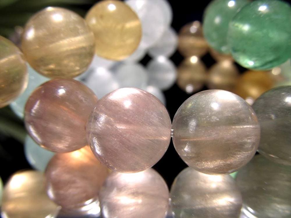 MIX フローライト 蛍石 ブレスレット 天才の石