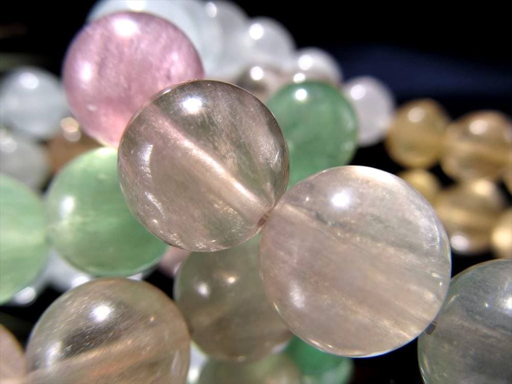 MIX フローライト 蛍石 ブレスレット 天才の石