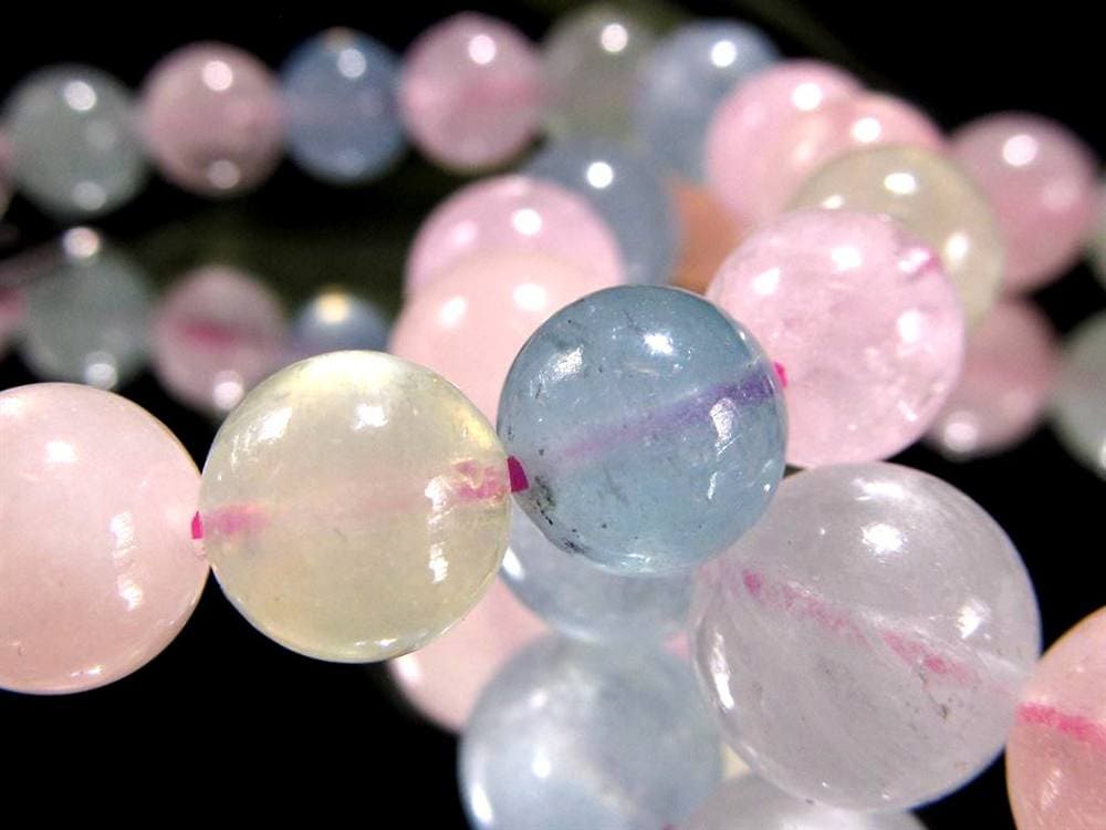 ベリル 緑柱石 ブレスレット MIX パステル