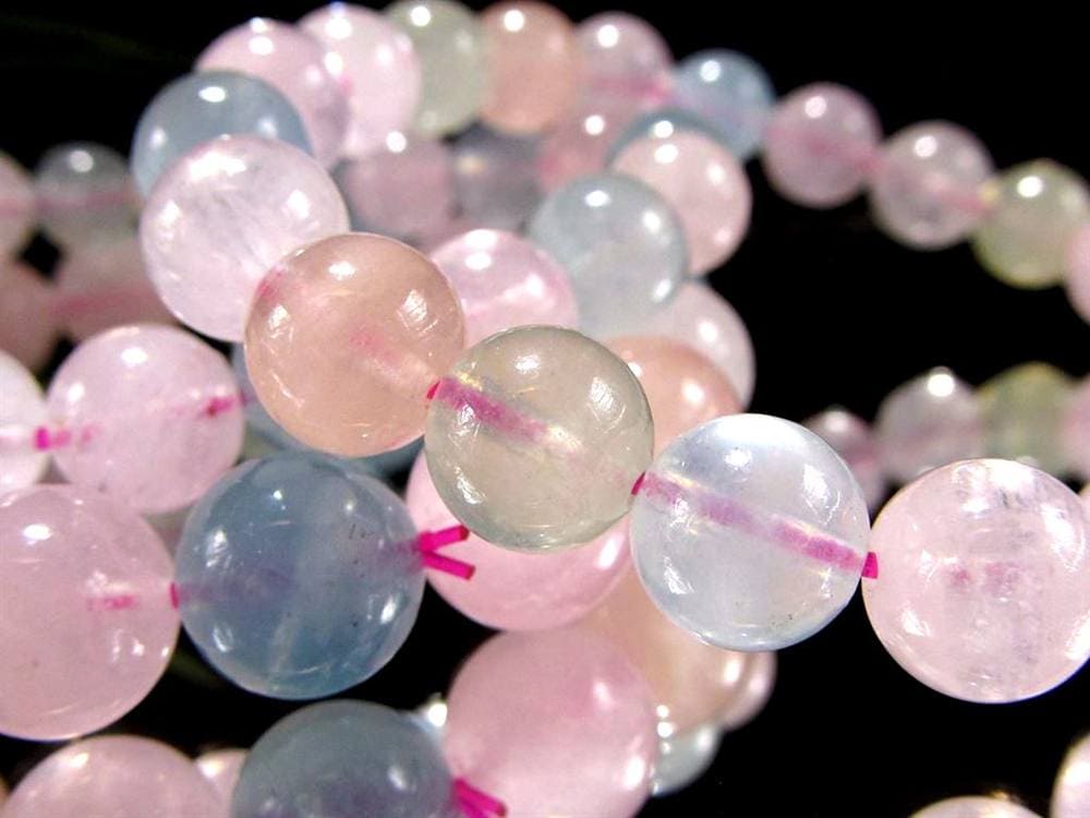 ベリル 緑柱石 ブレスレット MIX パステル