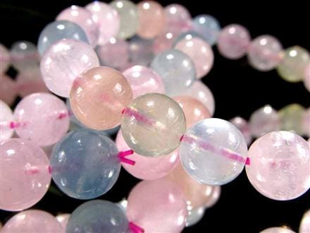 ベリル 緑柱石 ブレスレット MIX パステル