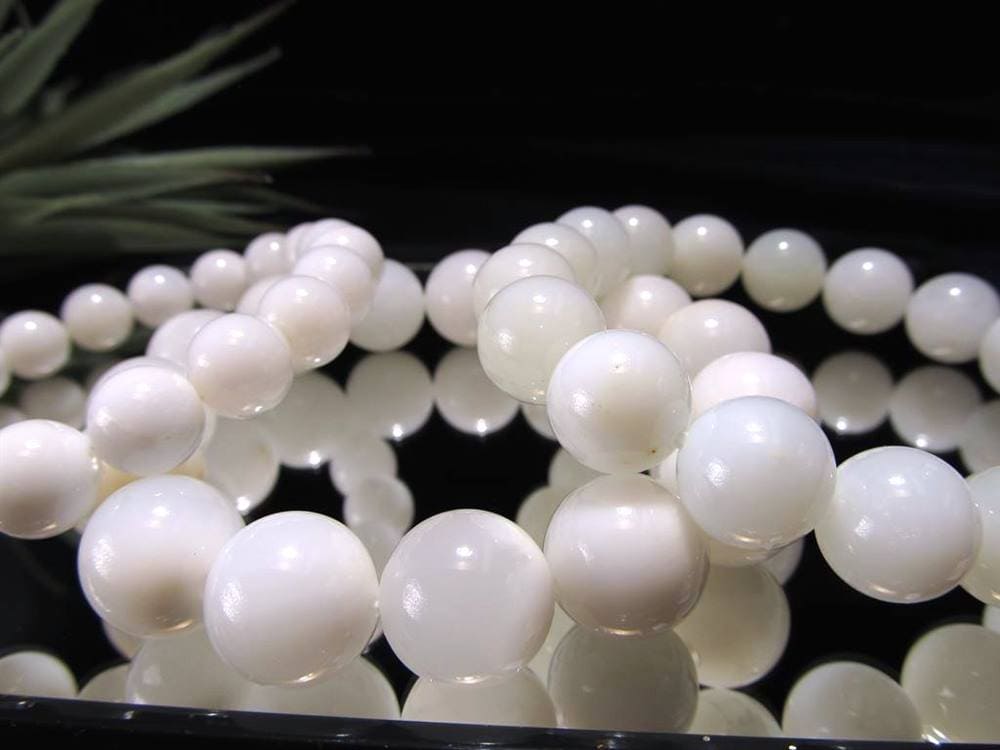 ミルキーホワイト オパール コモンオパール ブレスレット 蛋白石