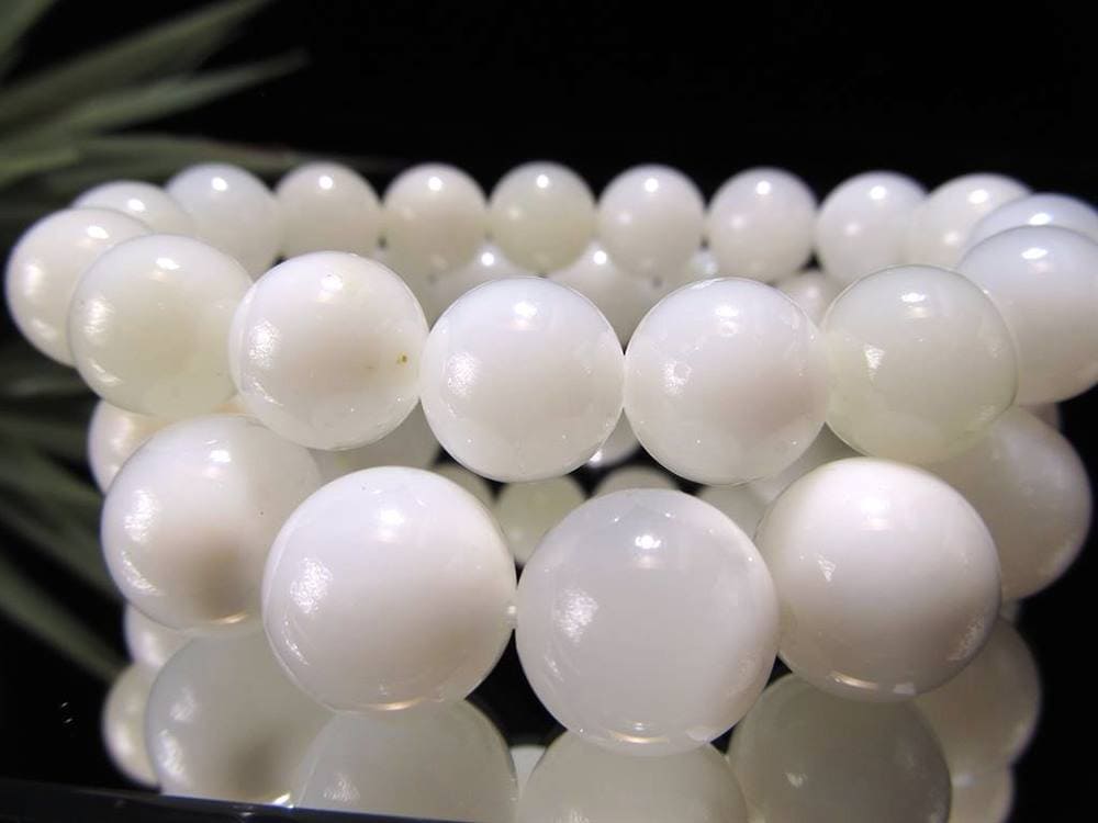 ミルキーホワイト オパール コモンオパール ブレスレット 蛋白石