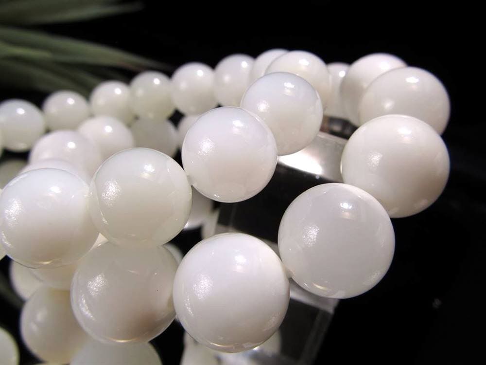 ミルキーホワイト オパール コモンオパール ブレスレット 蛋白石