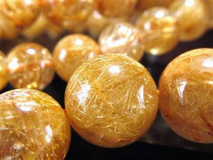 ゴールド ルチル クォーツ ブレスレット 金運