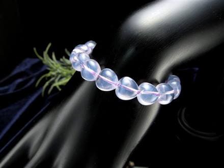 ムーンライトアメジスト スコロライト ハート ブレスレット ラベンダークォーツ