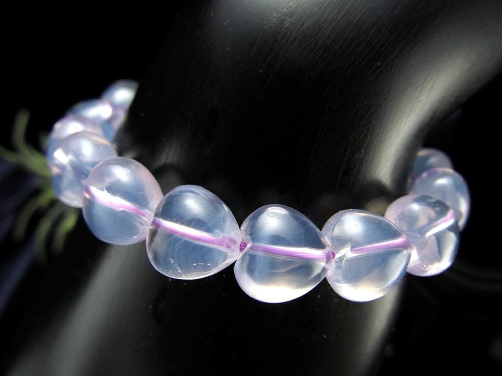 ムーンライトアメジスト スコロライト ハート ブレスレット ラベンダークォーツ