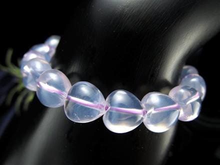 ムーンライトアメジスト スコロライト ハート ブレスレット ラベンダークォーツ