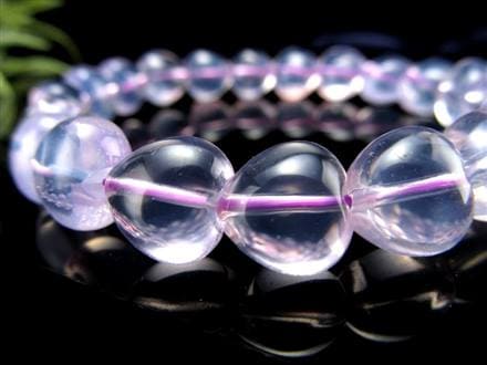 ムーンライトアメジスト スコロライト ハート ブレスレット ラベンダークォーツ