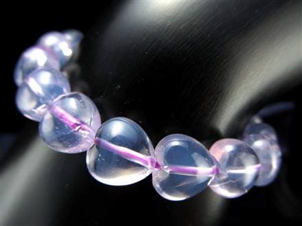 ムーンライトアメジスト スコロライト ハート ブレスレット ラベンダークォーツ