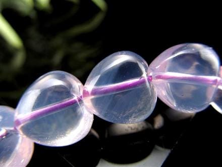 ムーンライトアメジスト スコロライト ハート ブレスレット ラベンダークォーツ