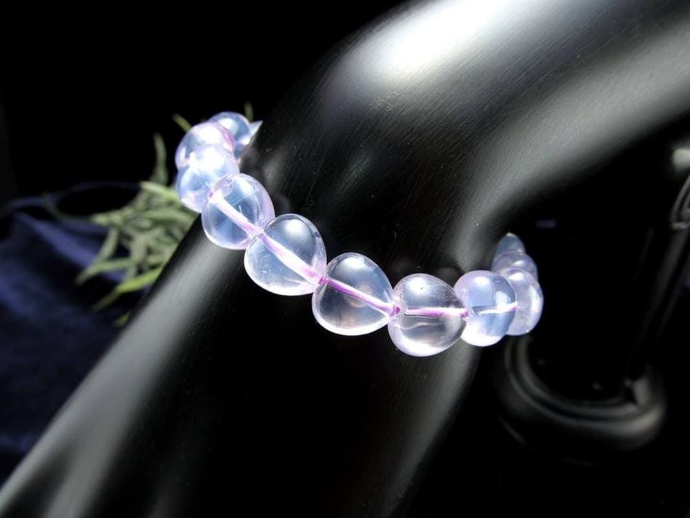 ムーンライトアメジスト スコロライト ハート ブレスレット ラベンダークォーツ