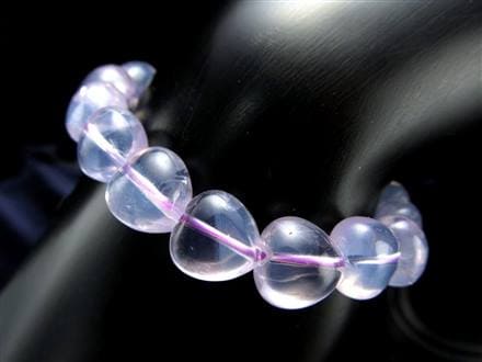 ムーンライトアメジスト スコロライト ハート ブレスレット ラベンダークォーツ