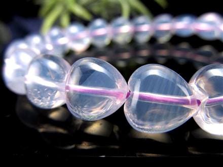 ムーンライトアメジスト スコロライト ハート ブレスレット ラベンダークォーツ