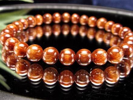 オレンジキャッツアイルチル ブレスレット キャッツアイルチルクォーツ ルチルレイテッドクォーツ ルチルの王様