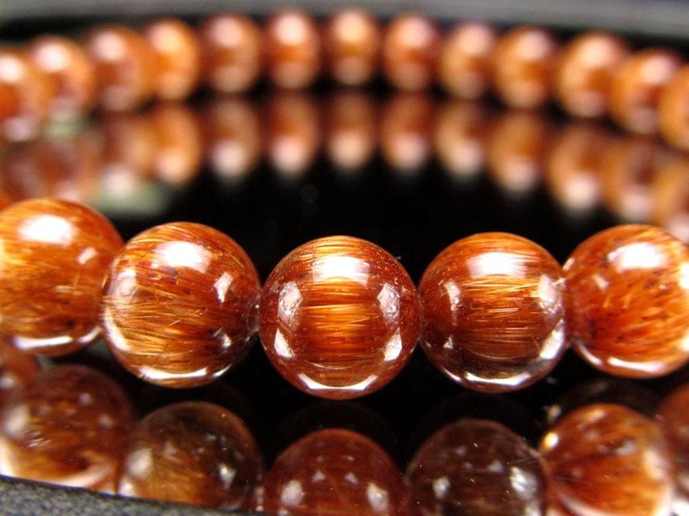 オレンジキャッツアイルチル ブレスレット キャッツアイルチルクォーツ ルチルレイテッドクォーツ ルチルの王様