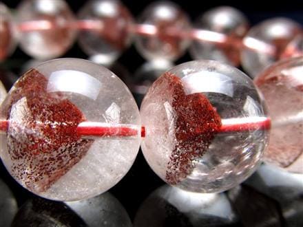 ファントムクォーツ 幻影水晶 ブレスレット レッドファントム 赤富士