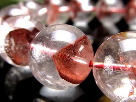 ファントムクォーツ 幻影水晶 ブレスレット レッドファントム 赤富士