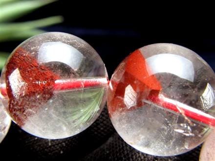 ファントムクォーツ 幻影水晶 ブレスレット レッドファントム 赤富士