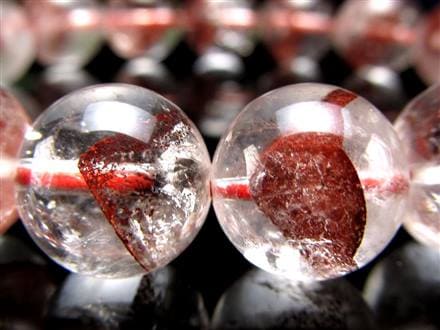 ファントムクォーツ 幻影水晶 ブレスレット レッドファントム 赤富士