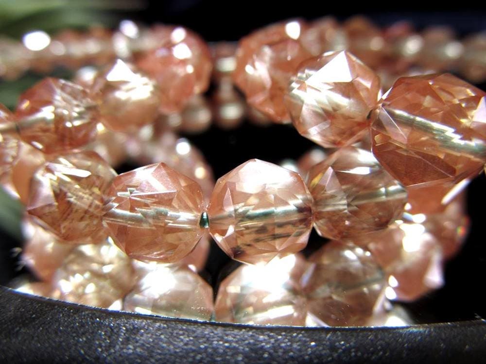 アンデシン ブレスレット レッド カラーチェンジ チベット産