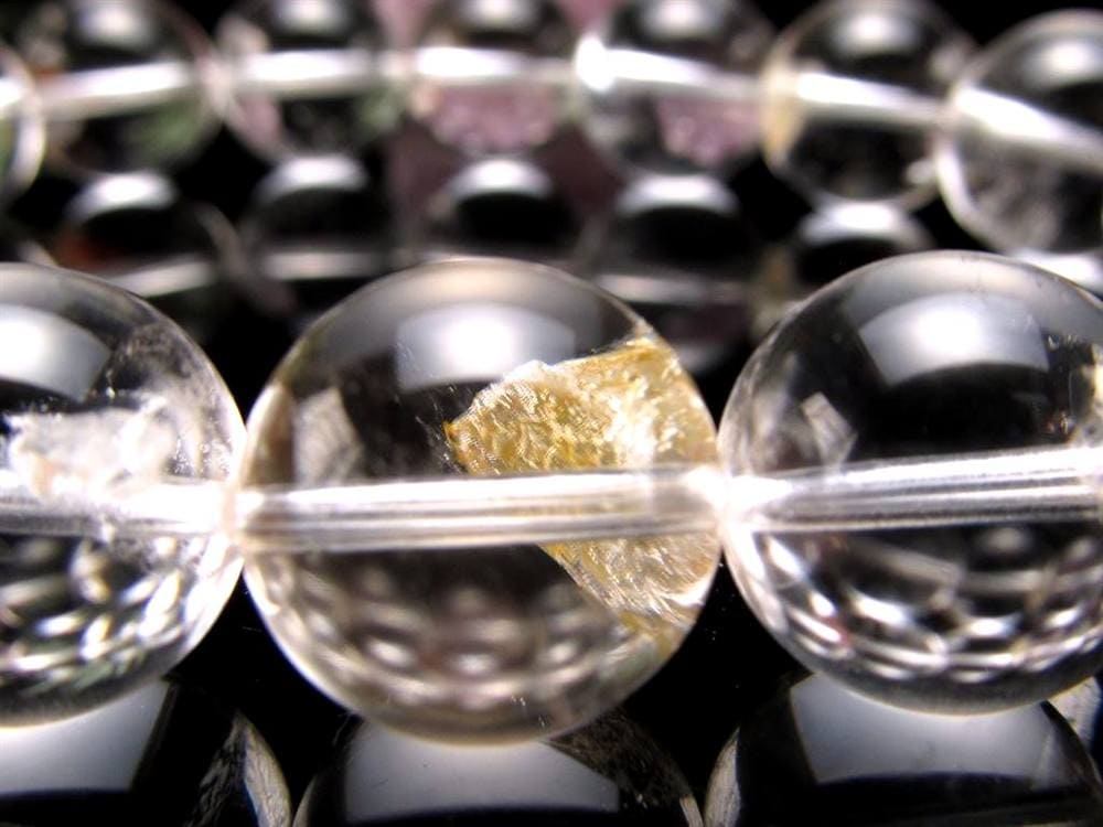 クォーツインクォーツ ブレスレット マニフェストクォーツ 貫入水晶 クリスタル