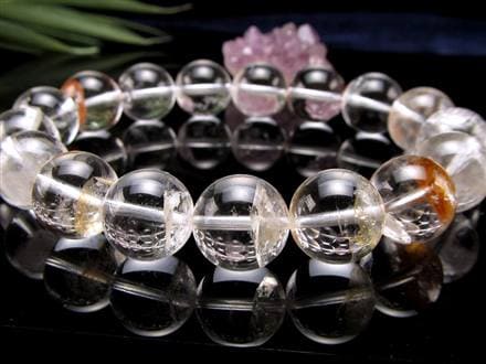 クォーツインクォーツ ブレスレット マニフェストクォーツ 貫入水晶 クリスタル