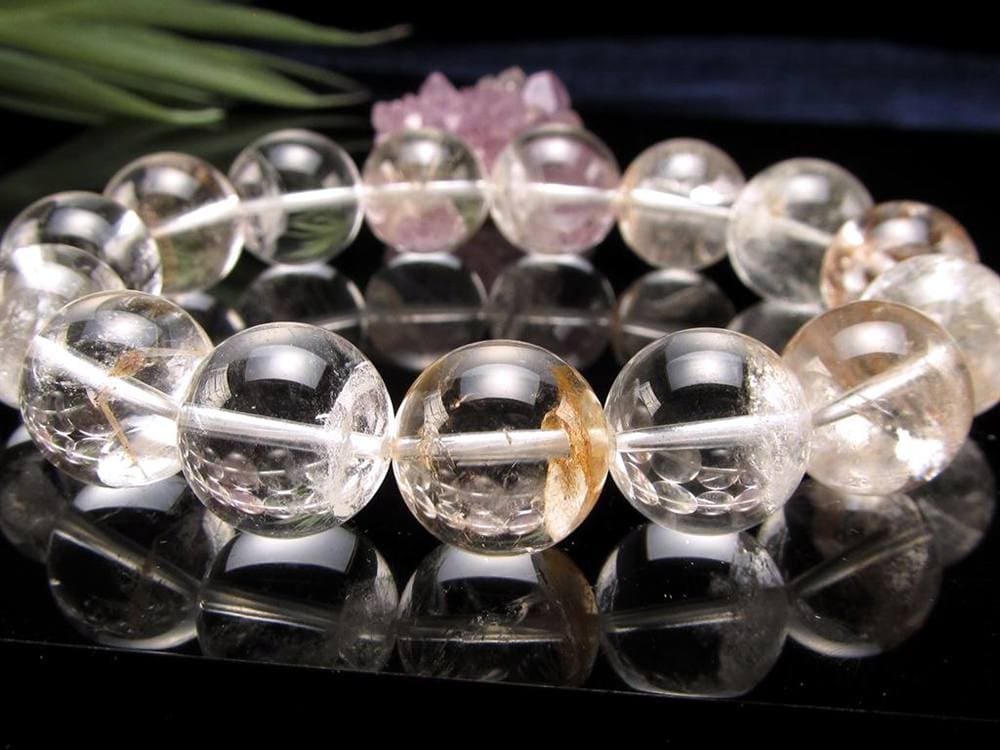 クォーツインクォーツ ブレスレット マニフェストクォーツ 貫入水晶 クリスタル