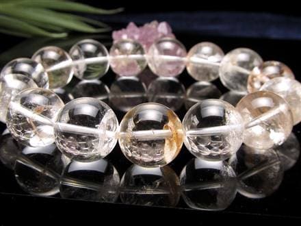 クォーツインクォーツ ブレスレット マニフェストクォーツ 貫入水晶 クリスタル