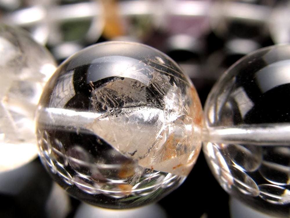 クォーツインクォーツ ブレスレット マニフェストクォーツ 貫入水晶 クリスタル