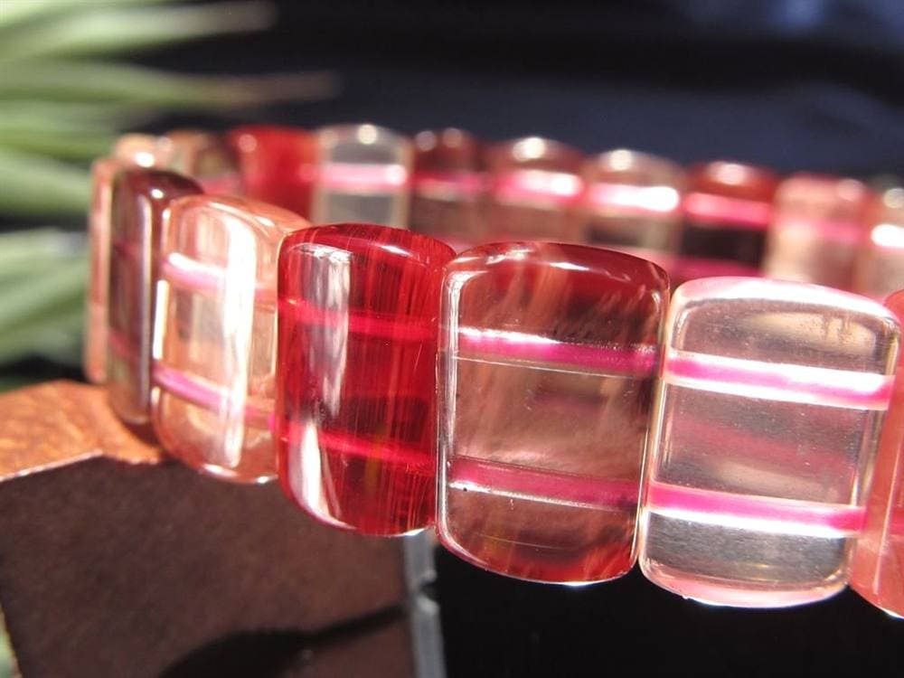 アンデシン ブレスレット レッド カラーチェンジ バングル