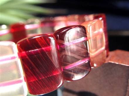 アンデシン ブレスレット レッド カラーチェンジ バングル