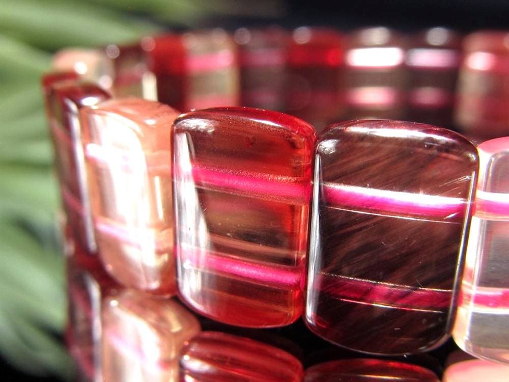 アンデシン ブレスレット レッド カラーチェンジ バングル