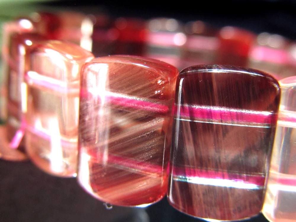 アンデシン ブレスレット レッド カラーチェンジ バングル