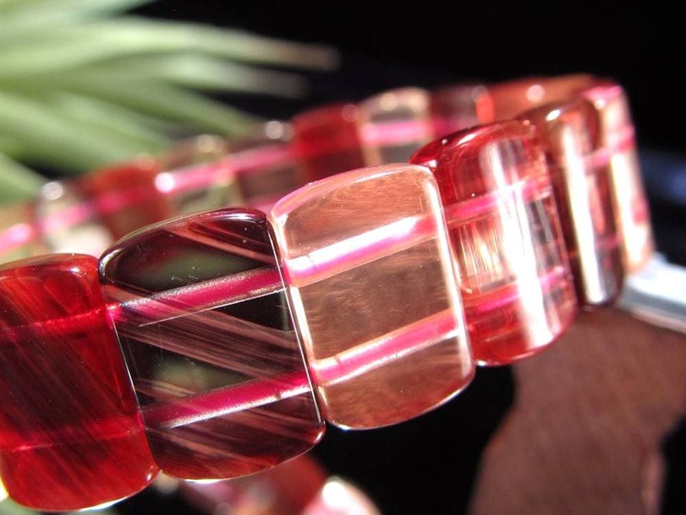 アンデシン ブレスレット レッド カラーチェンジ バングル