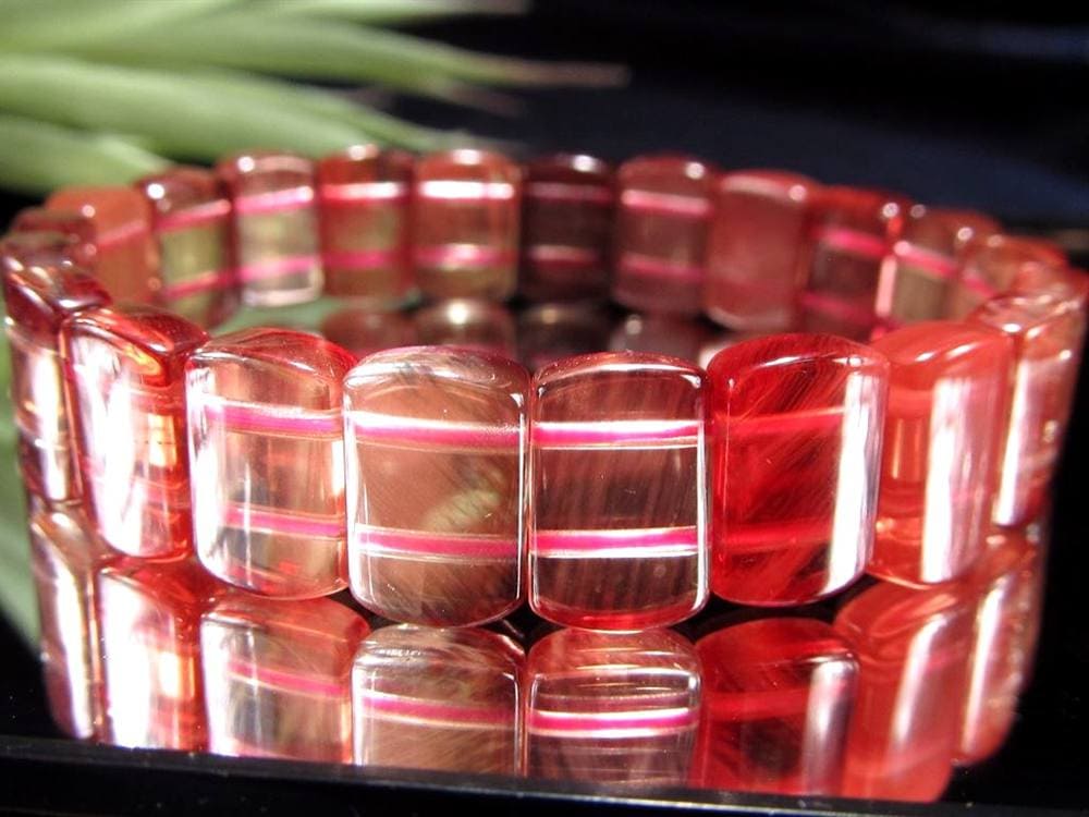 アンデシン ブレスレット レッド カラーチェンジ バングル