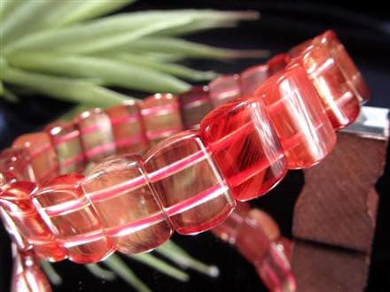 アンデシン ブレスレット レッド カラーチェンジ バングル