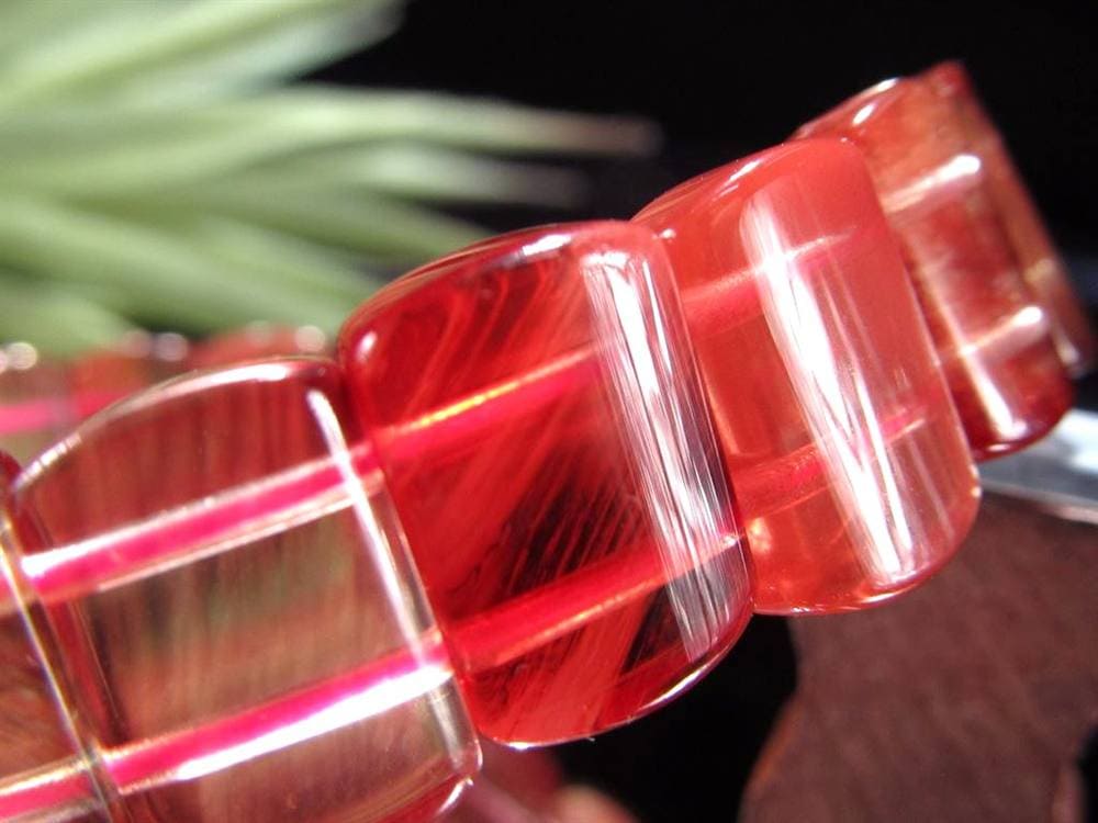 アンデシン ブレスレット レッド カラーチェンジ バングル