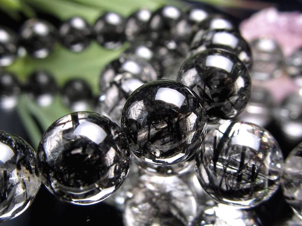 ルチルクォーツ ブラックルチル ブレスレット 天然石 パワーストーン