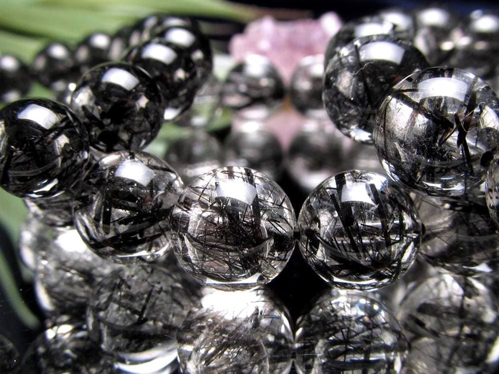 ルチルクォーツ ブラックルチル ブレスレット 天然石 パワーストーン