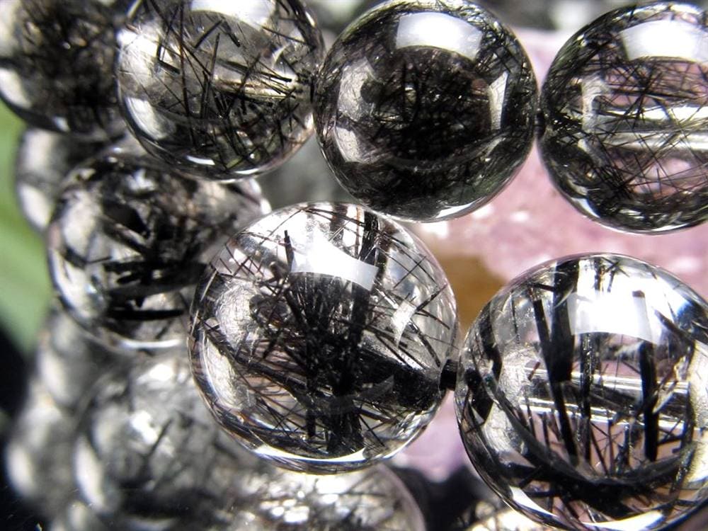 ルチルクォーツ ブラックルチル ブレスレット 天然石 パワーストーン