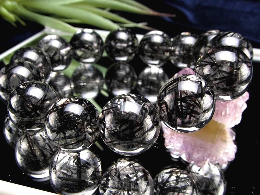 ルチルクォーツ ブラックルチル ブレスレット 天然石 パワーストーン